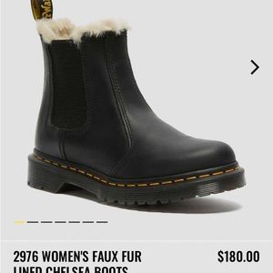 Dr Martens Leonore Chelsea boots faux fur lined